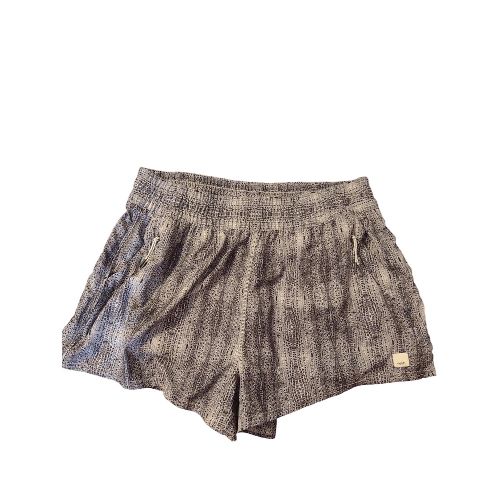 Vuori Grey Patterned Athletic Shorts